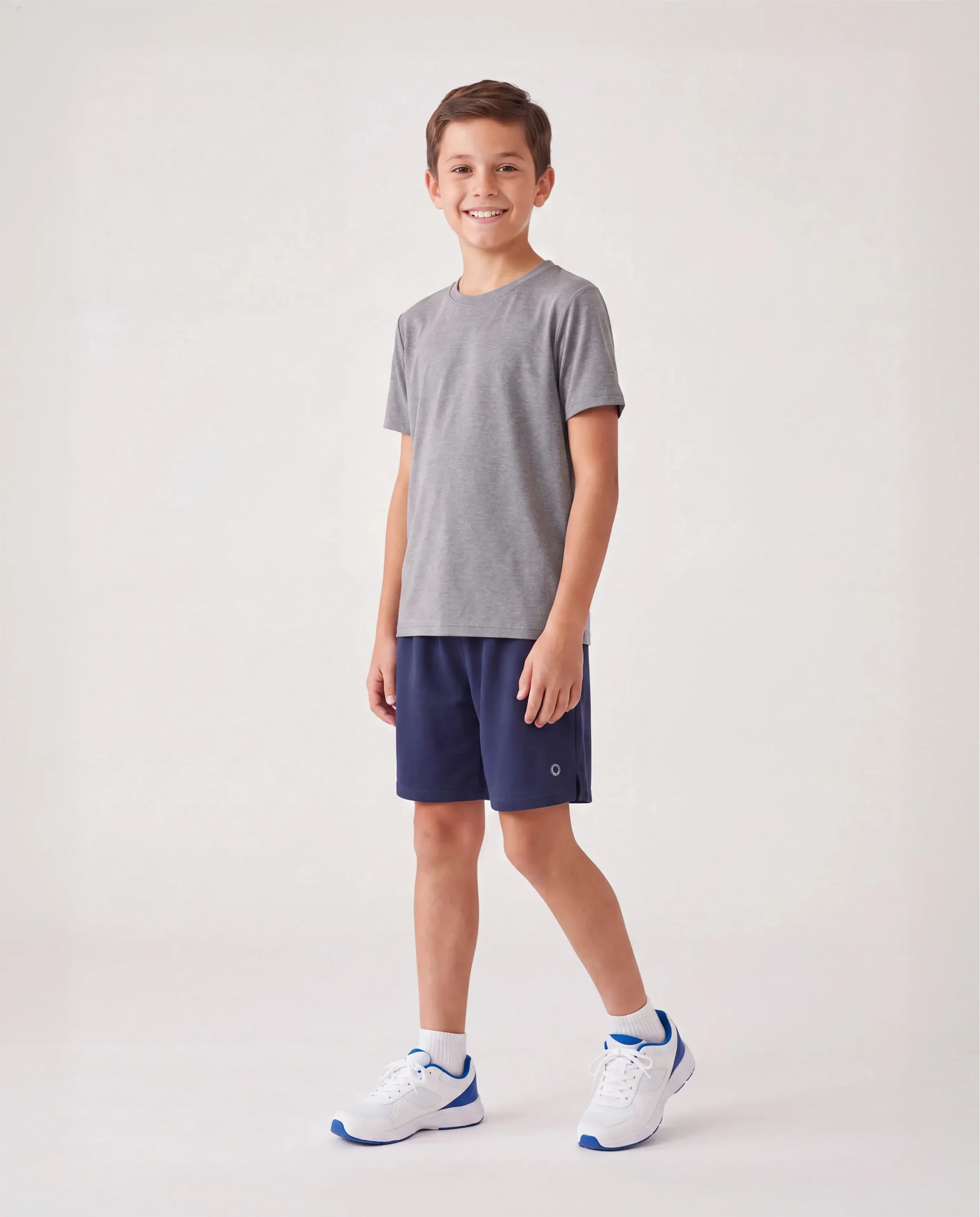 PatPat Rapidair activewear kid boy athletic quick dry breathable short swith pockets Deep Blue - Image 5