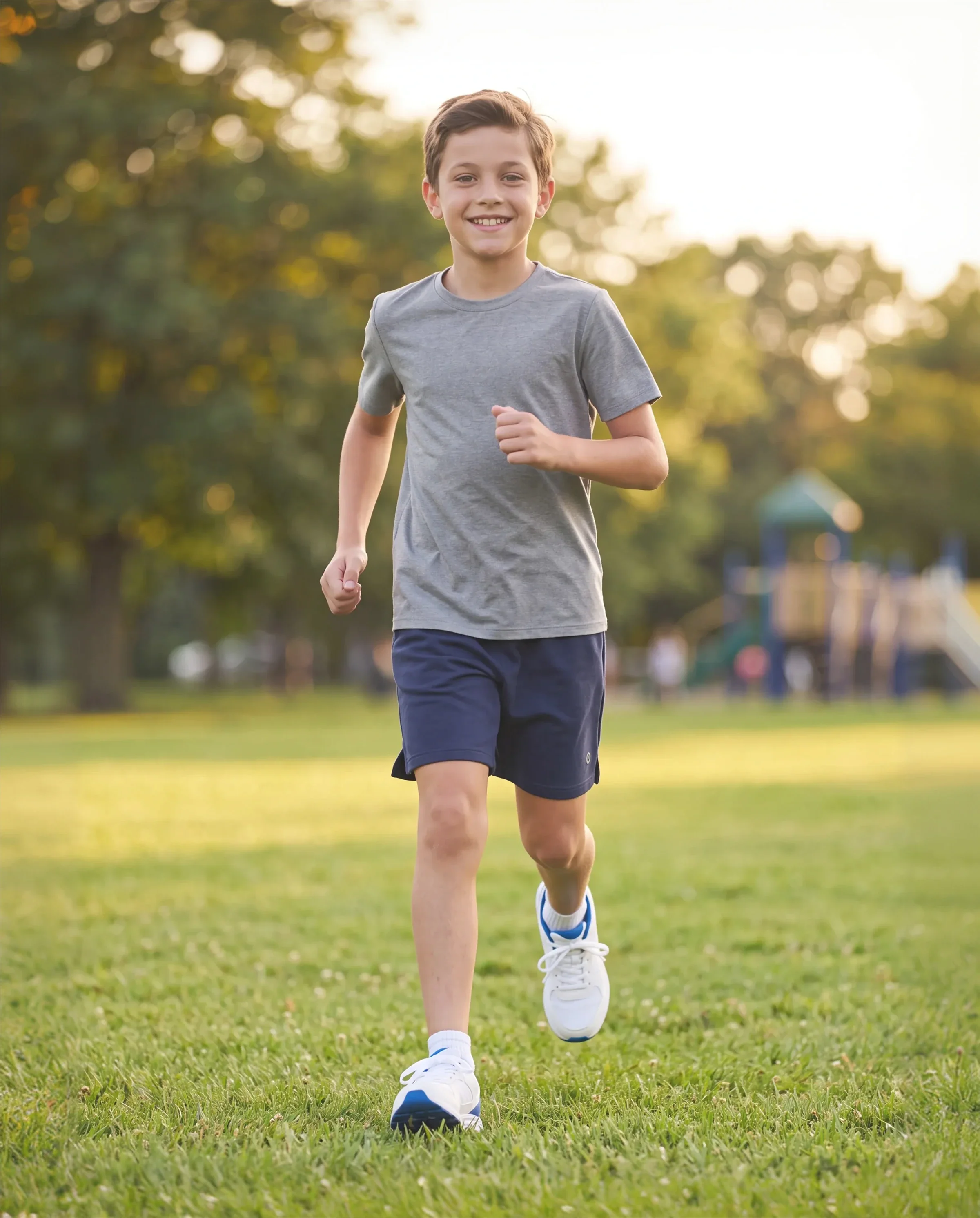 PatPat Rapidair activewear kid boy athletic quick dry breathable short swith pockets Deep Blue - Image 6