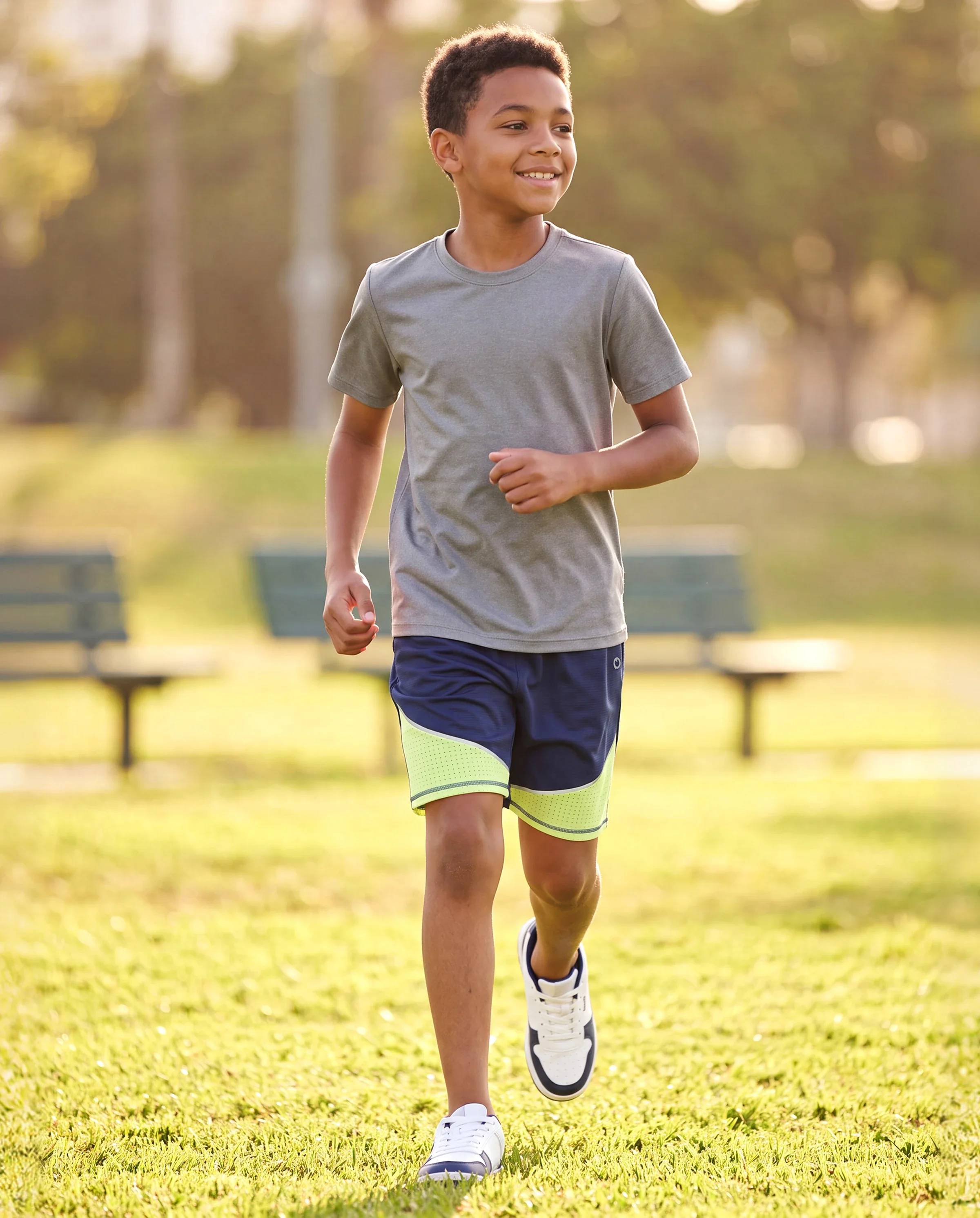 PatPat Rapidair activewear Kid Boy Athletic Quick-Dry Breathable Shorts with Pockets Deep Blue - Image 6