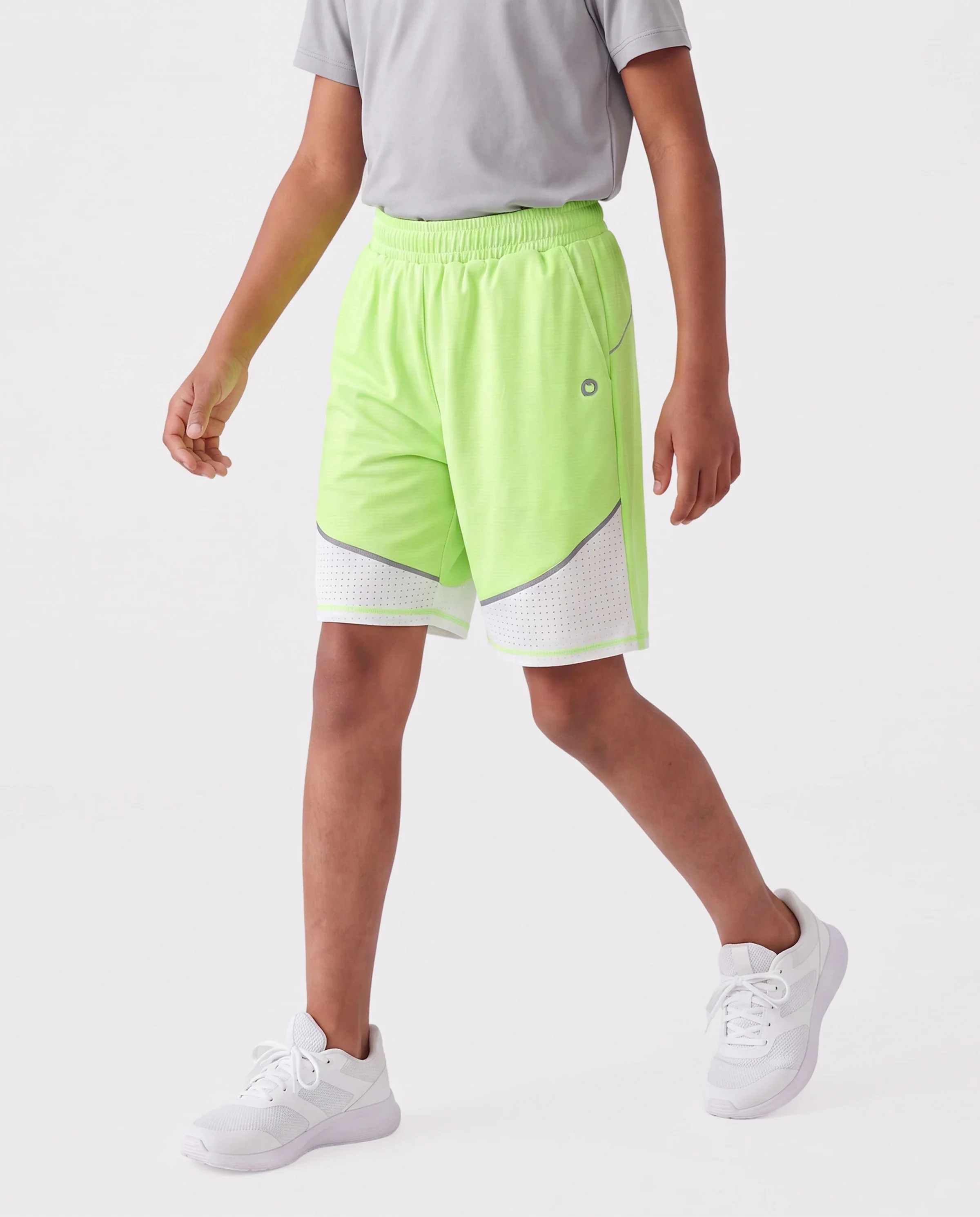 PatPat Rapidair activewear Kid Boy Athletic Quick-Dry Breathable Shorts with Pockets Green