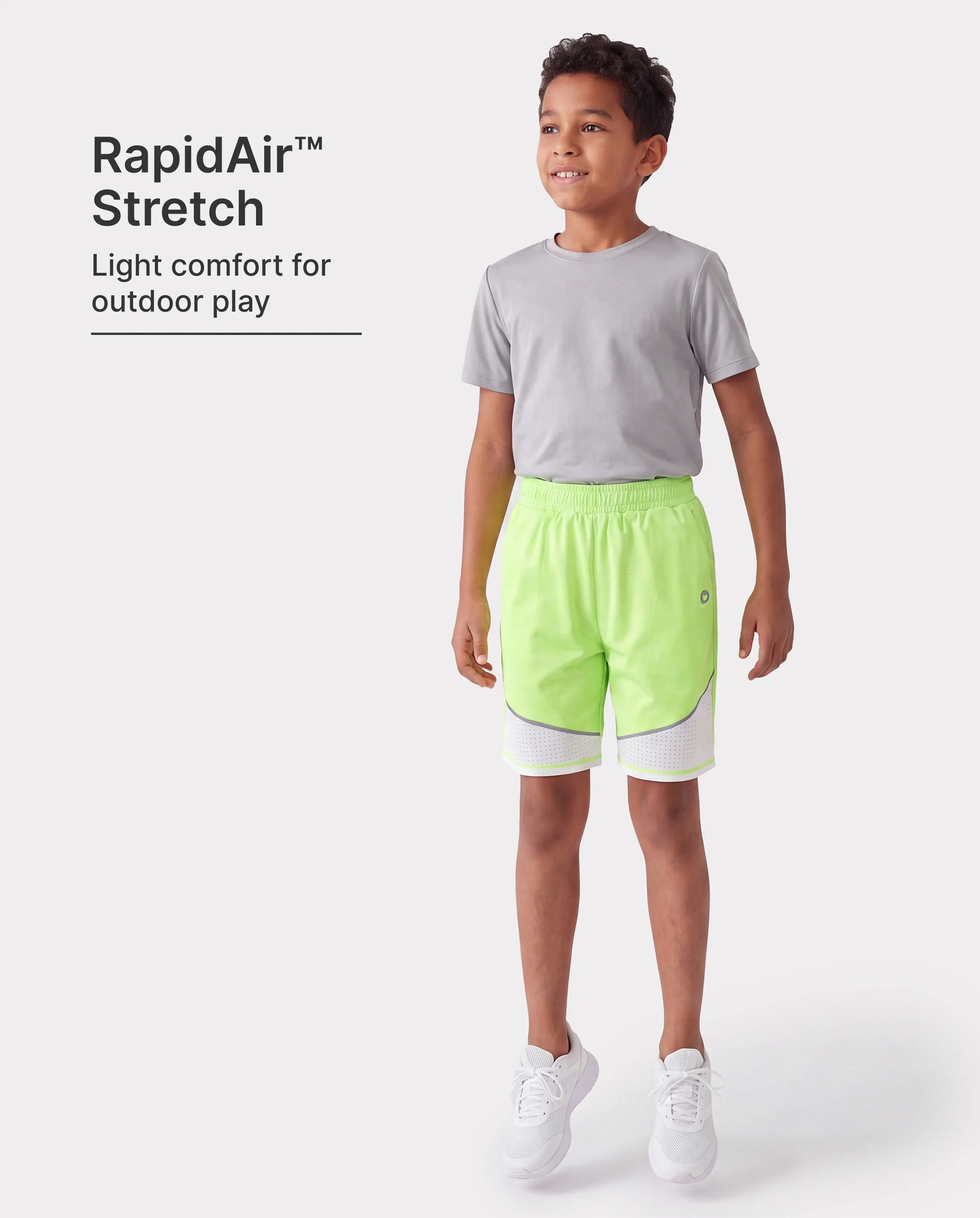 PatPat Rapidair activewear Kid Boy Athletic Quick-Dry Breathable Shorts with Pockets Green - Image 2