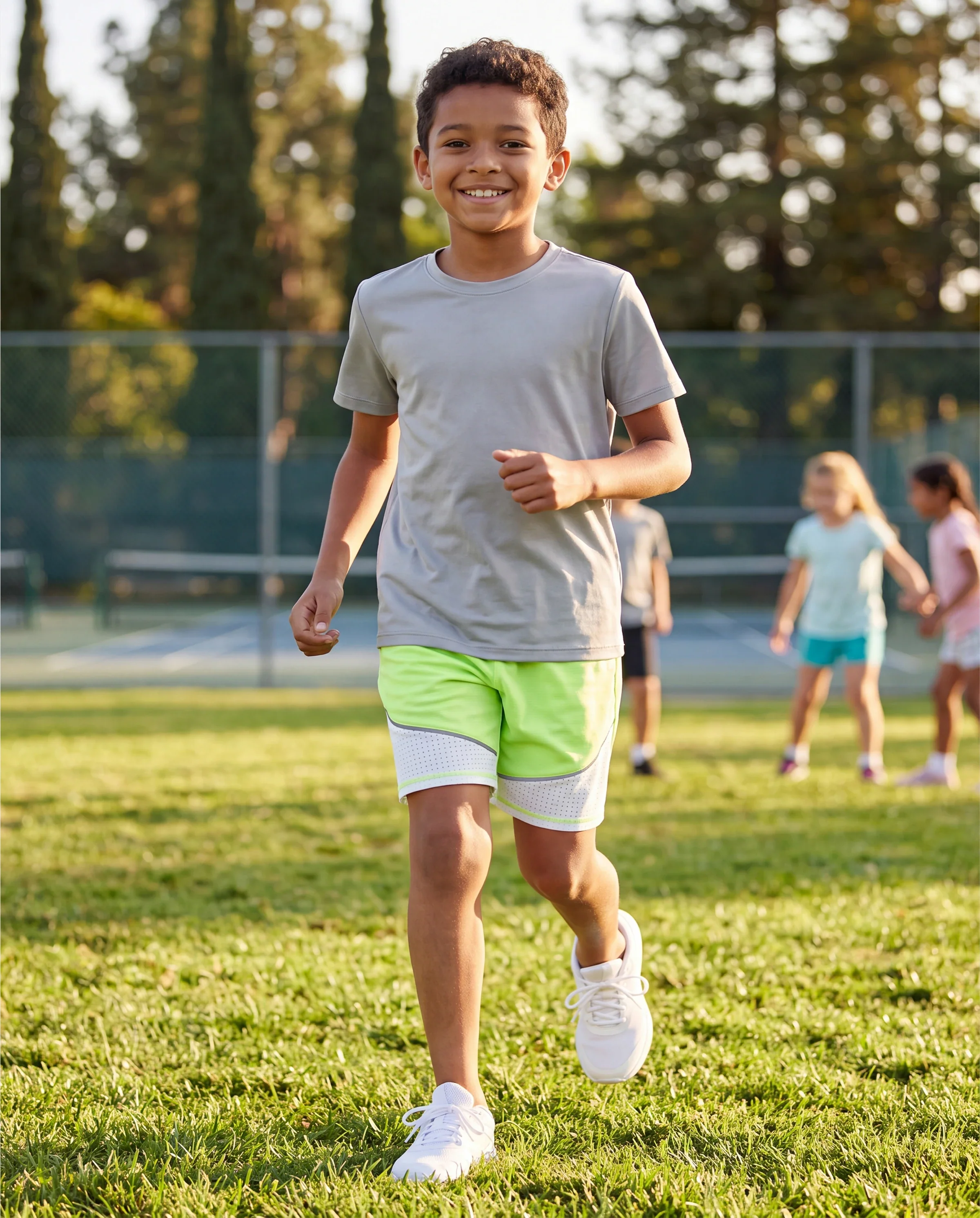 PatPat Rapidair activewear Kid Boy Athletic Quick-Dry Breathable Shorts with Pockets Green - Image 6