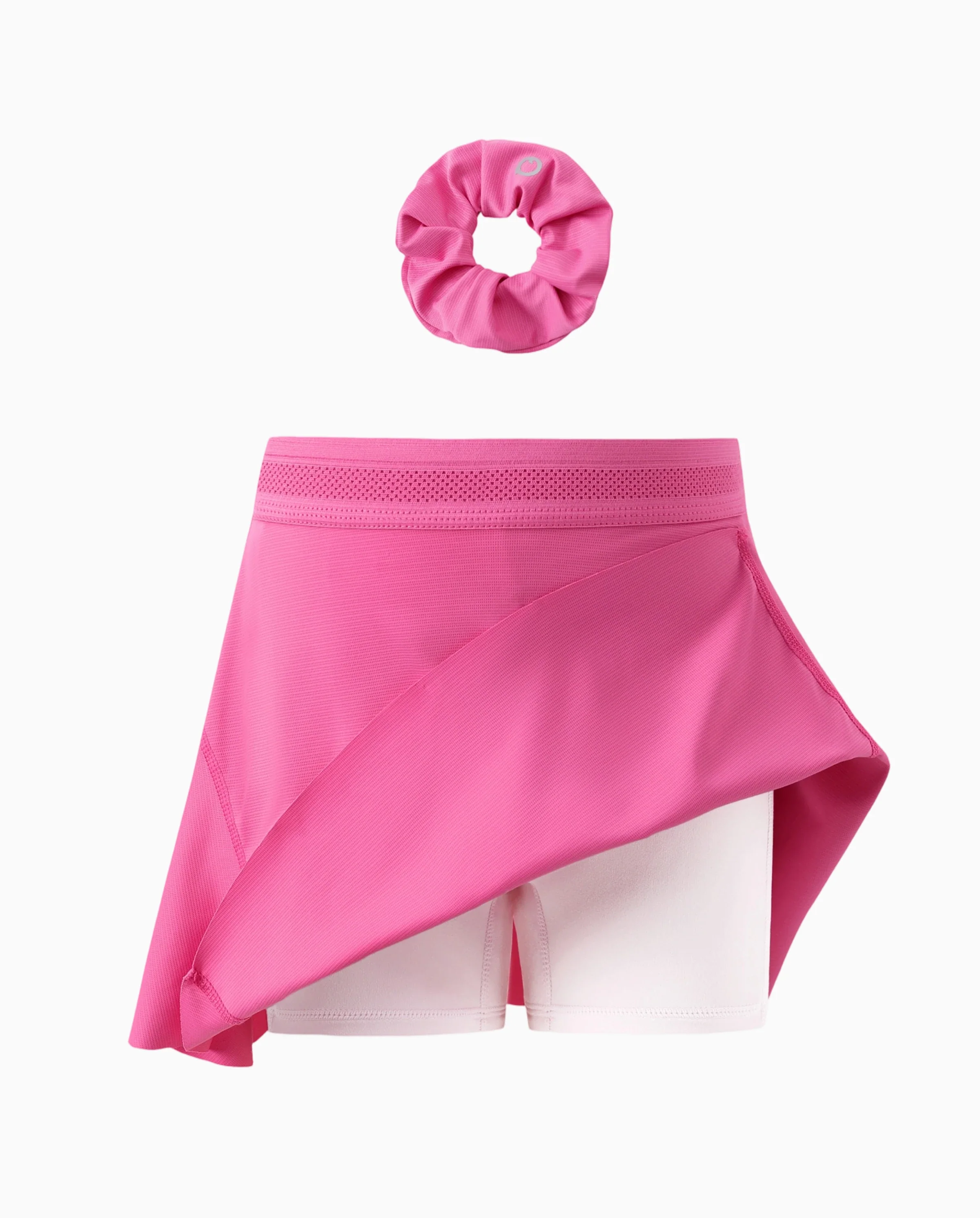 PatPat Rapidair activewear Kid Girl Athletic 2 in 1 Tennis Skort with Bamboo Viscose Shorts & Pocket Hot Pink - Image 6