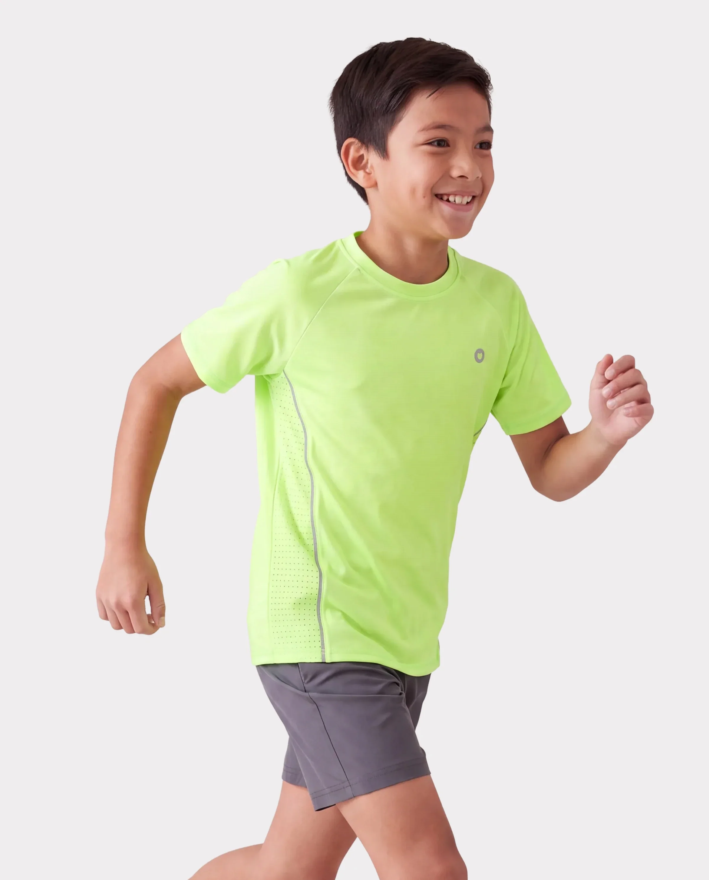 PatPat Rapidair activewear Kids Boy/Girl Athletic Quick-Dry & Instant-Cooling UPF 100+ Rash Guard T-Shirt Green