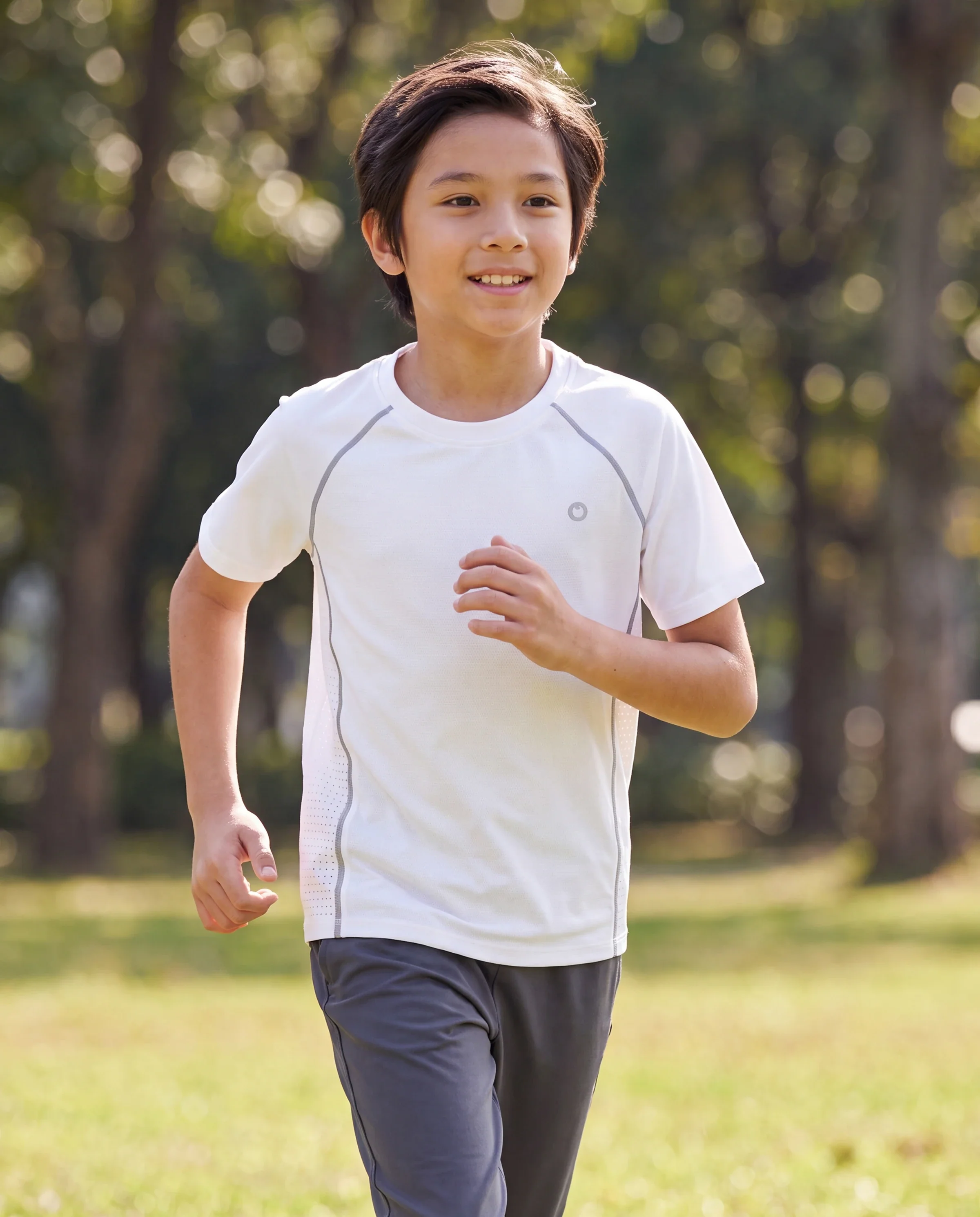 PatPat Rapidair activewear Kids Boy/Girl Athletic Quick-Dry & Instant-Cooling UPF 100+ Rash Guard T-Shirt White - Image 7