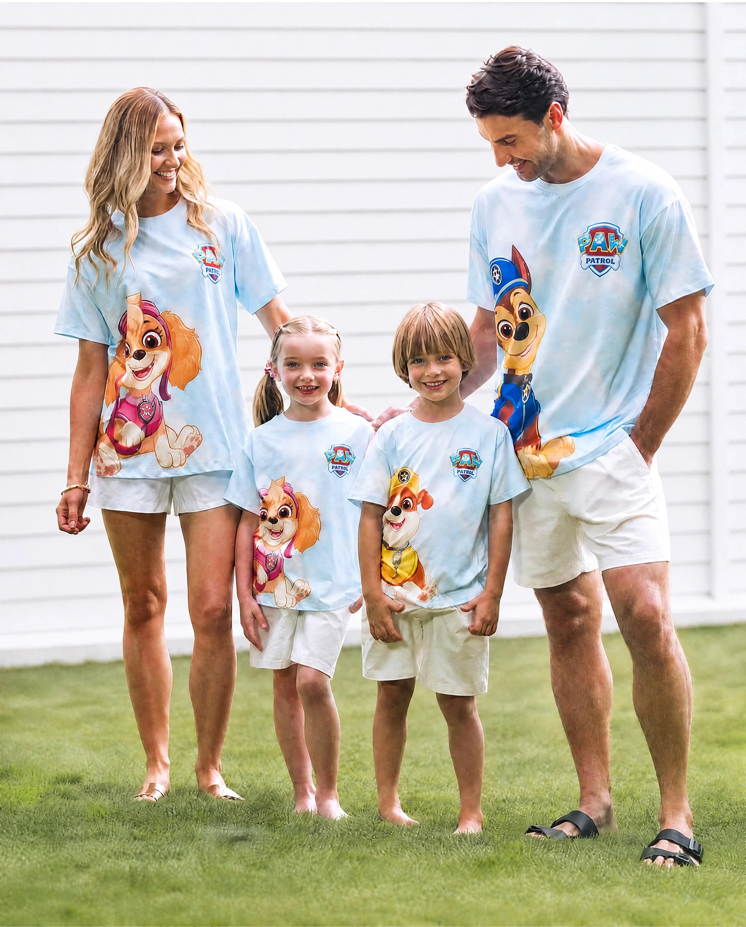 PAW Patrol Daddy & Daughter Casual Tie-dye Printed Tee Multi-color - Image 2