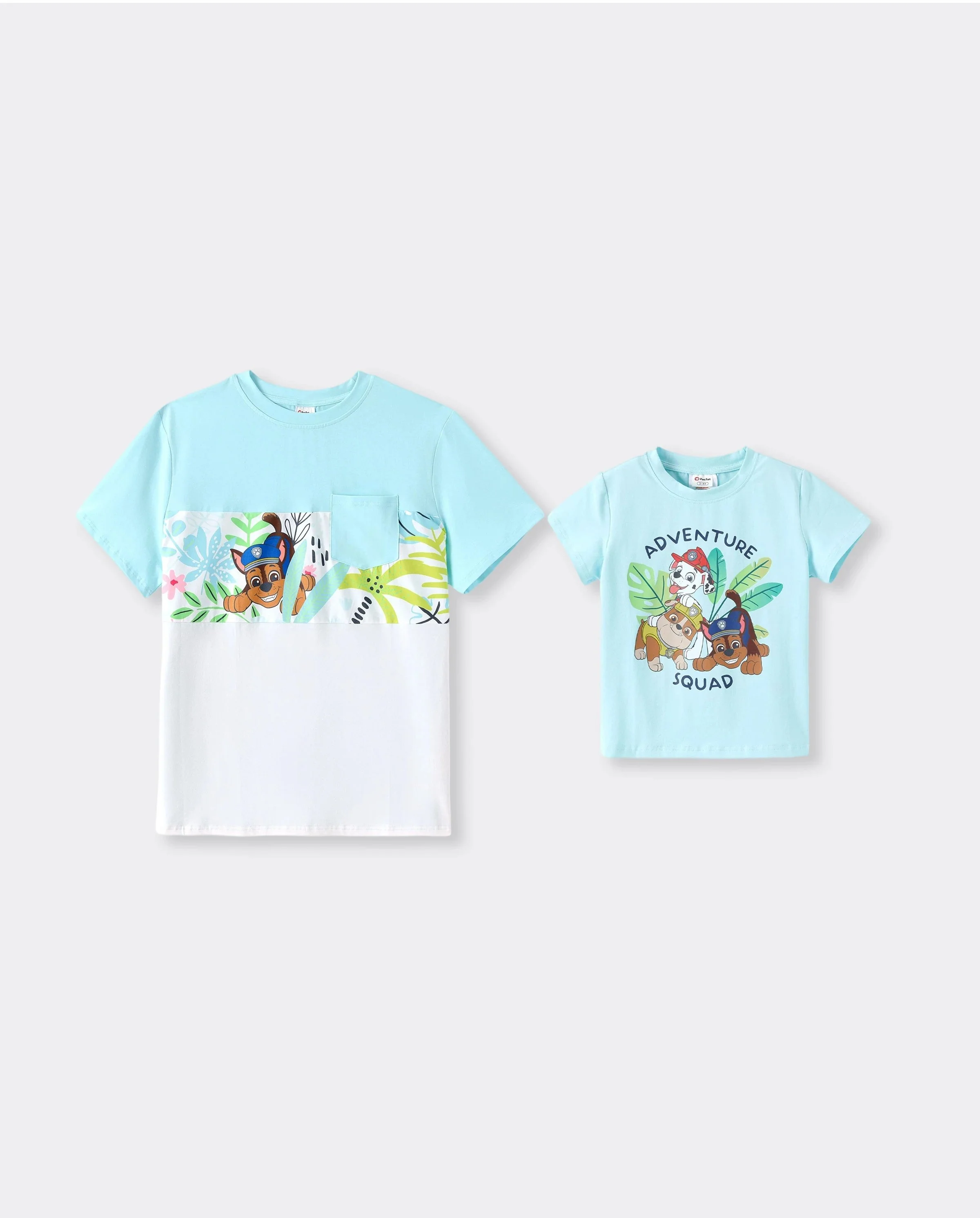 PAW Patrol Daddy & Son Floral Dress/ Cotton Top Turquoise