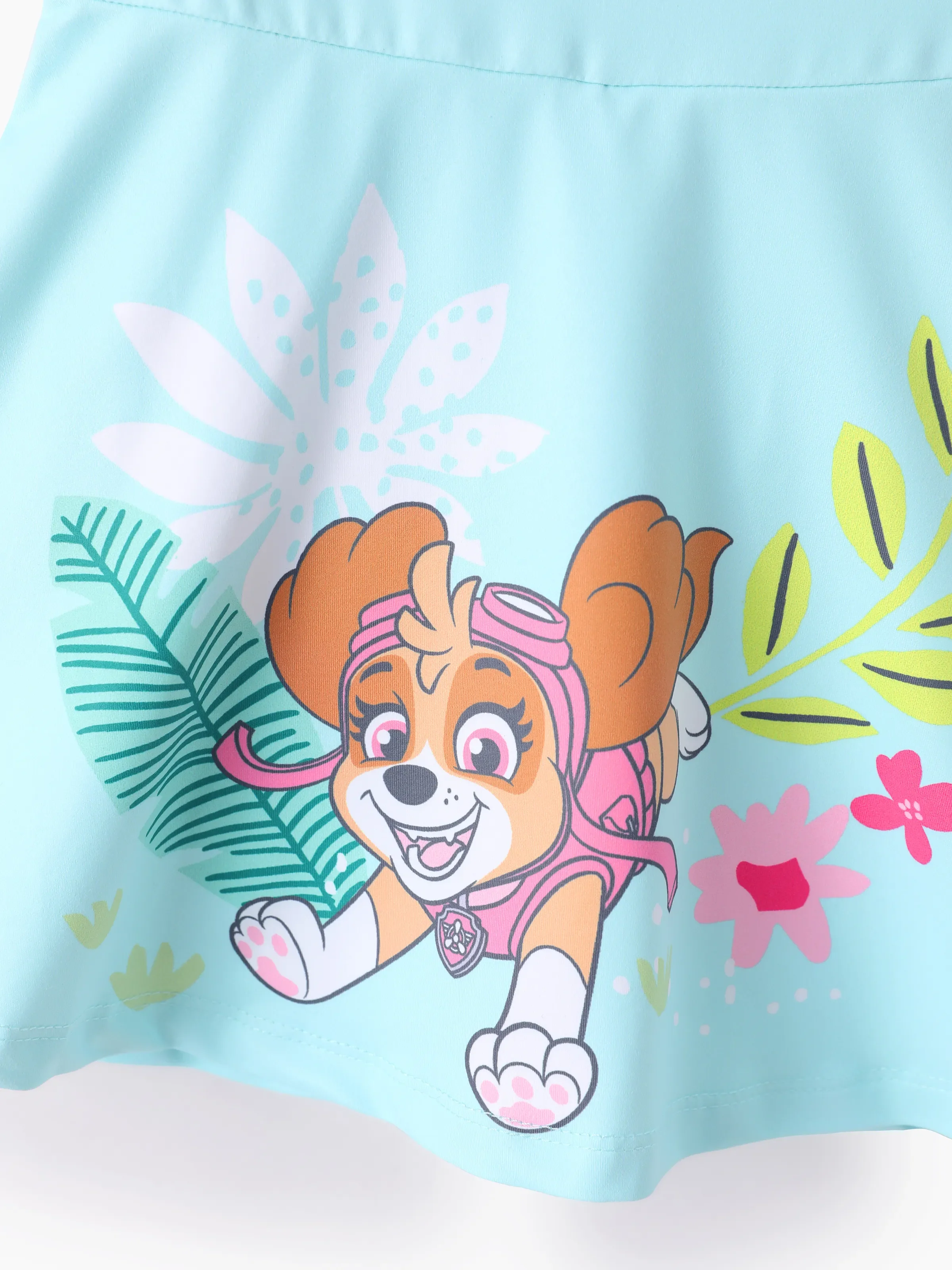 PAW Patrol Matching Family Floral Dress/ Cotton Top Turquoise - Image 16