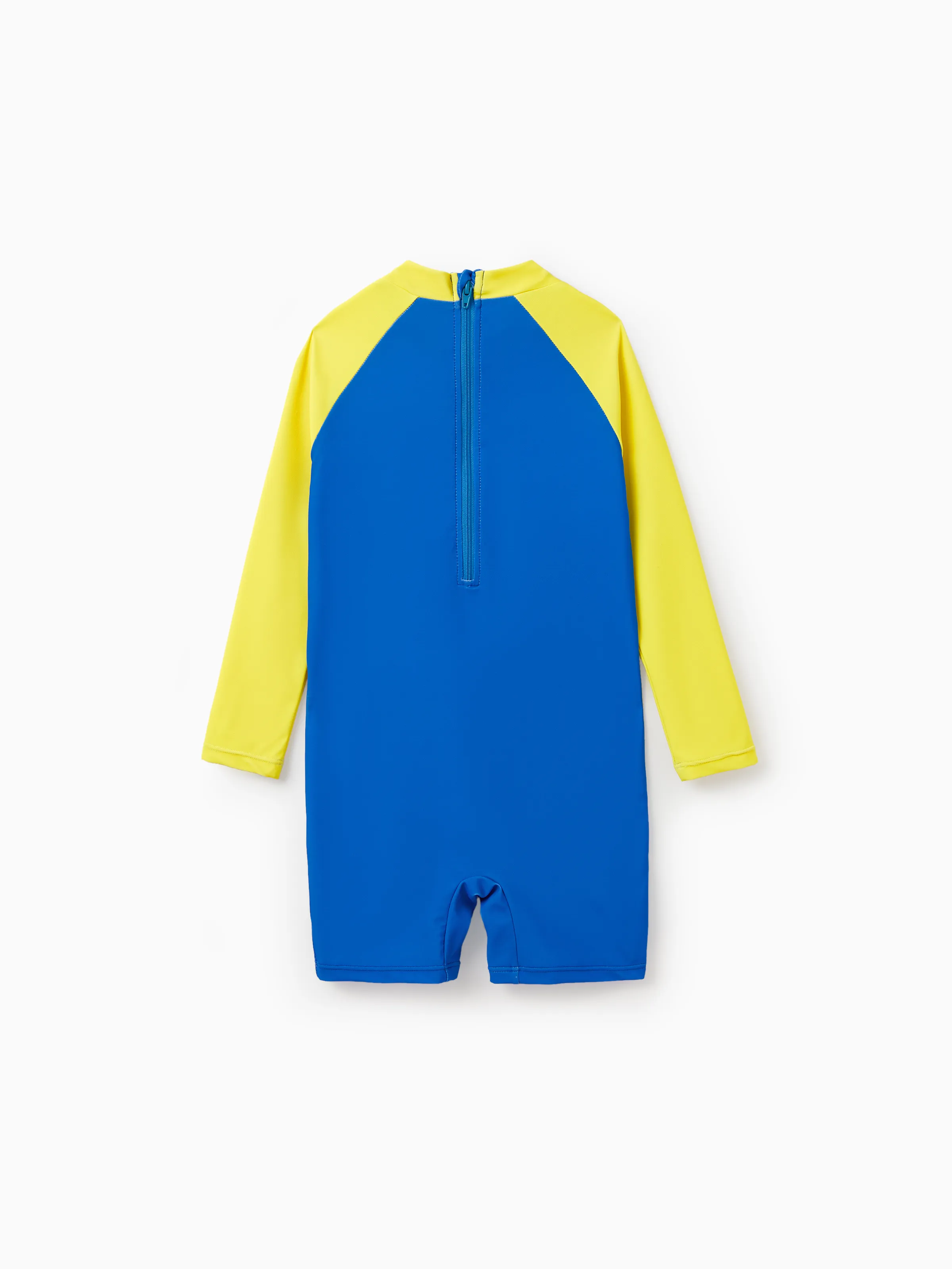PAW Patrol Toddler Boy Chase/Rubble UPF50+ Colorblock Swimsuit Blue - Image 3