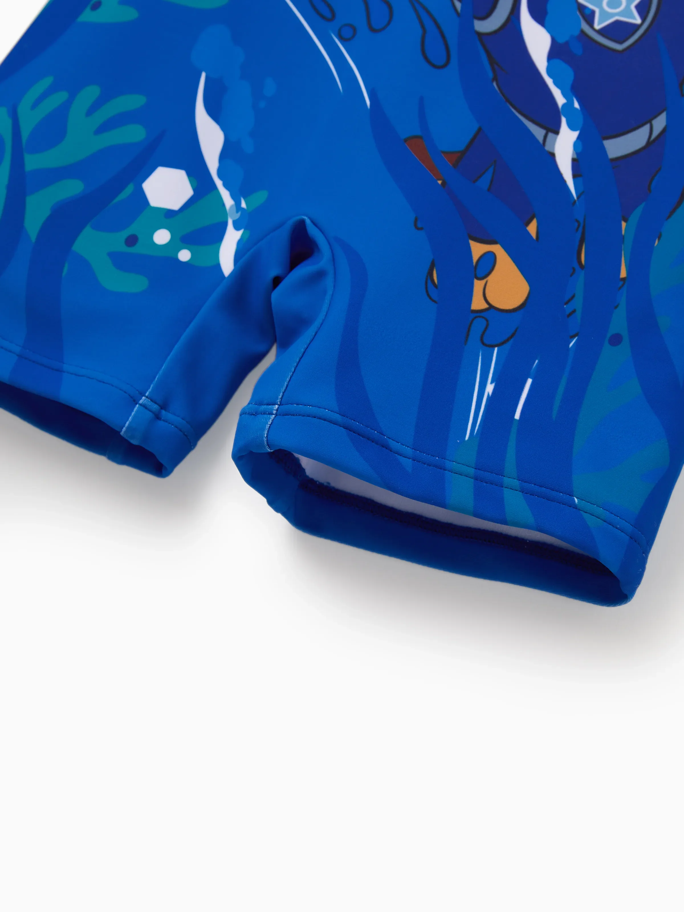 PAW Patrol Toddler Boy Chase/Rubble UPF50+ Colorblock Swimsuit Blue - Image 7