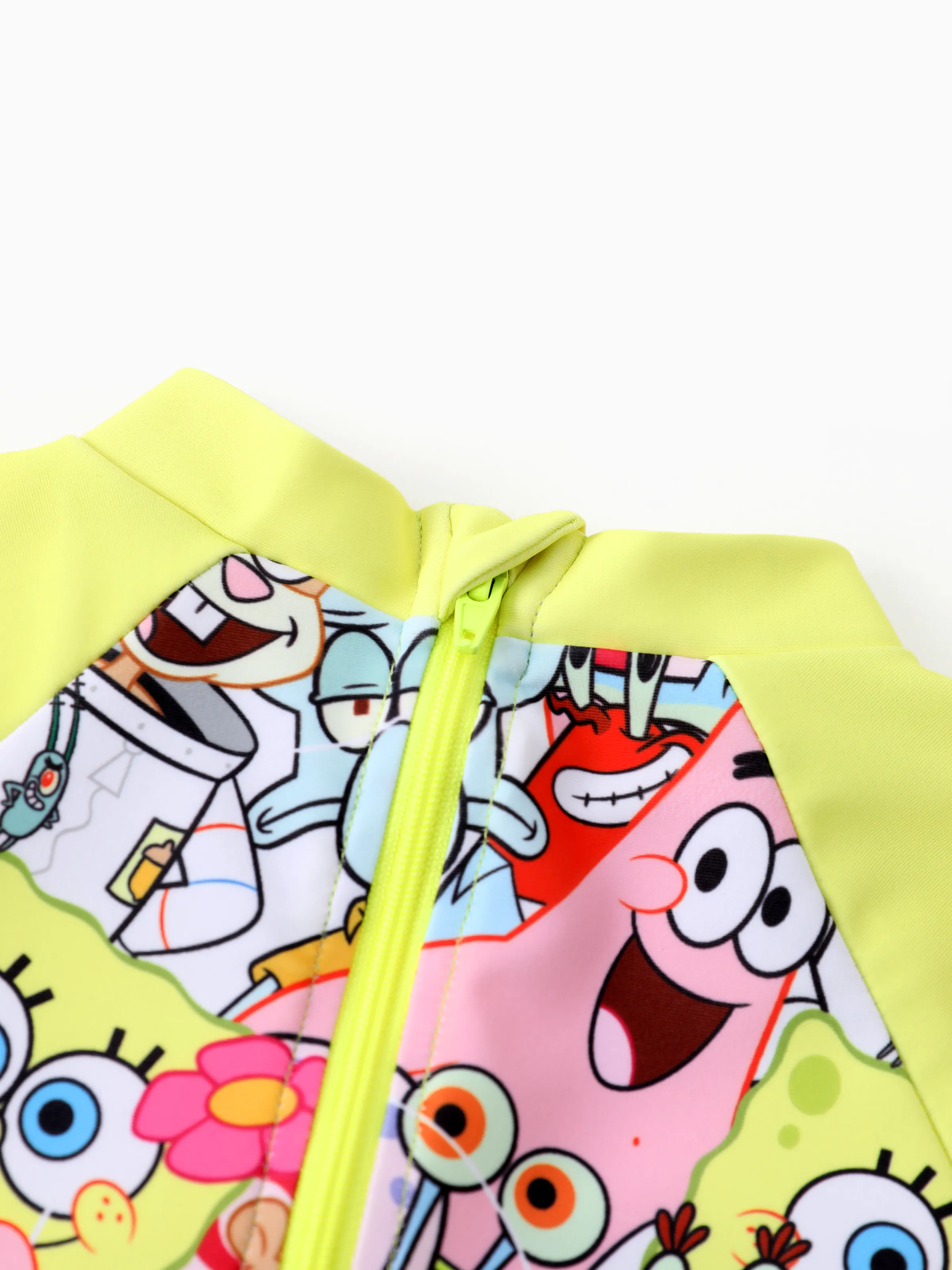 SpongeBob SquarePants Baby/Toddler Girl UPF50+ Colorblock Allover Print Swimsuit Multi-color - Image 6