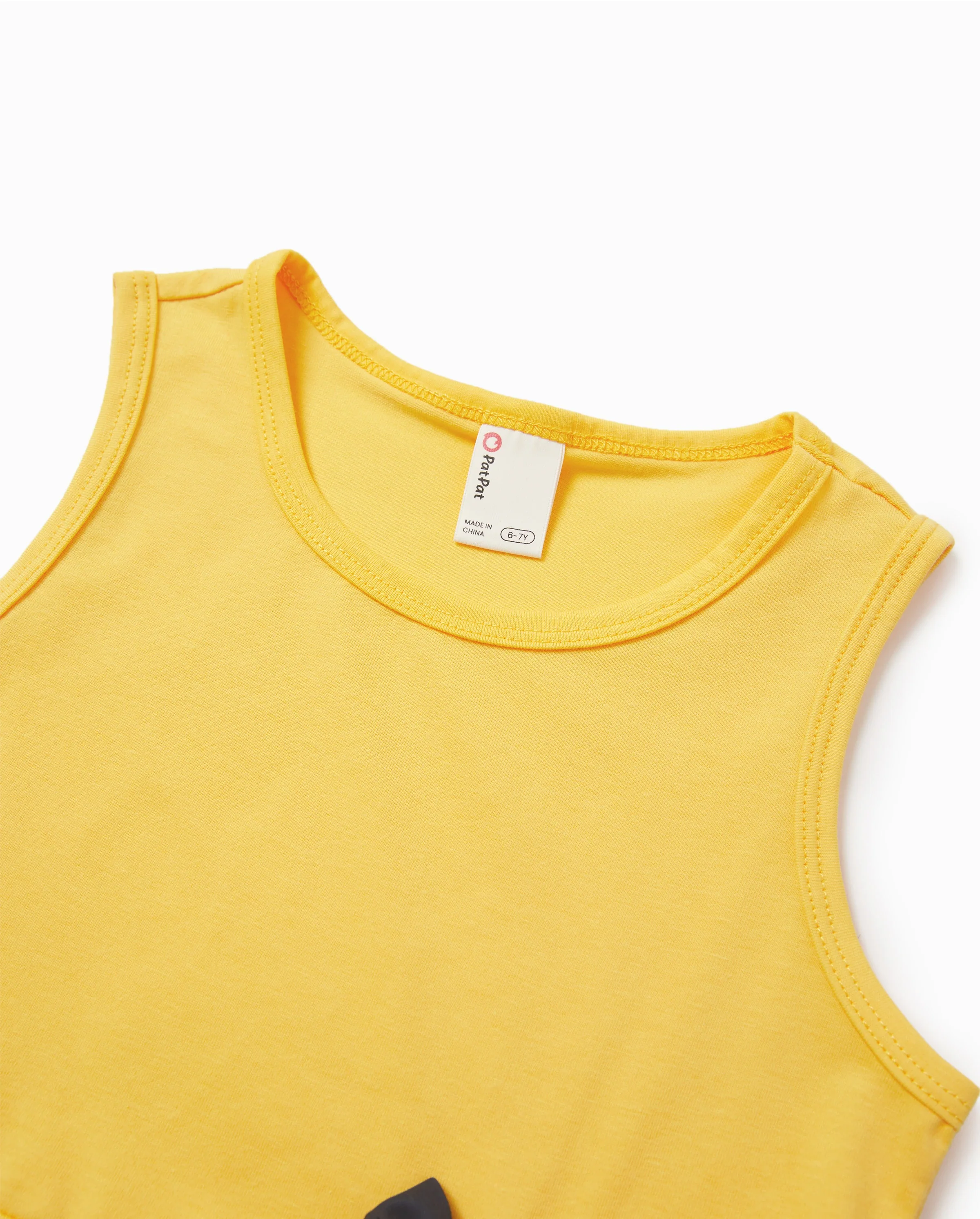 Toddler/Kid Girl 2pcs Tunie Top and Leggings Set Yellow - Image 6