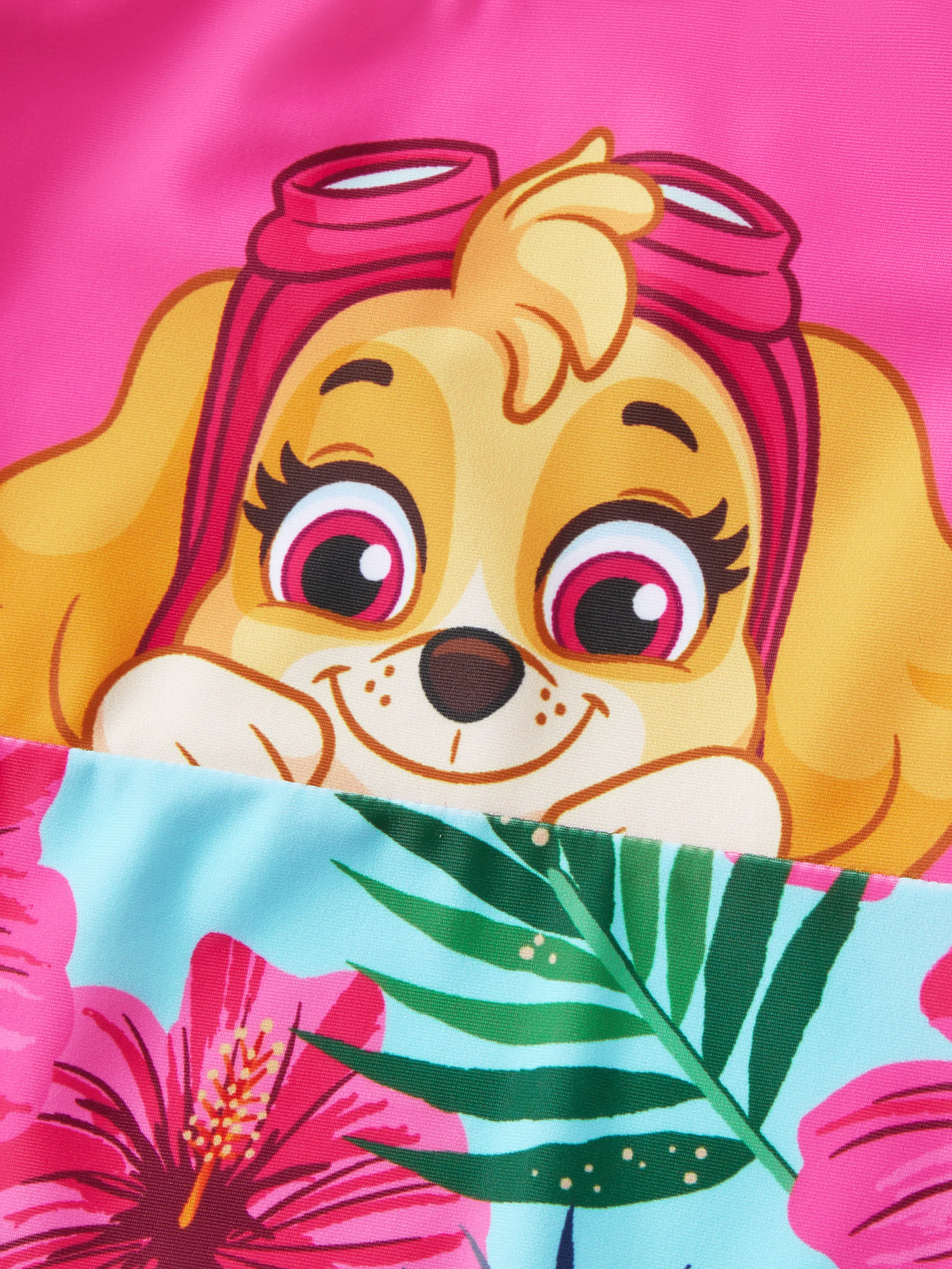 Toddler Girl PAW Patrol Large Flower All-over Print Swimsuit Roseo - Image 2