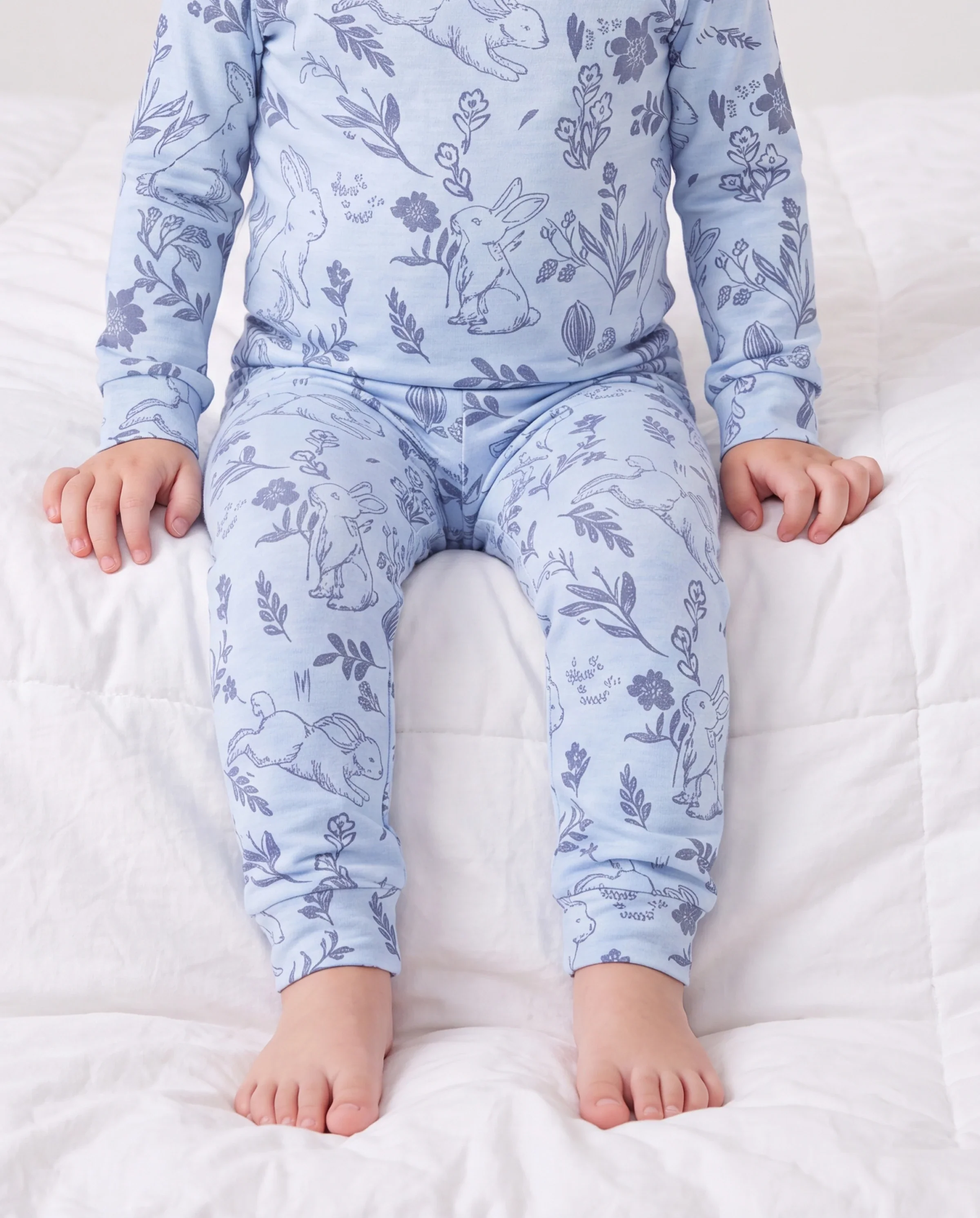 Toddler / Kids 2-piece Pajamas With Animal Print ( Snug-Fitting ) Blue - Image 4