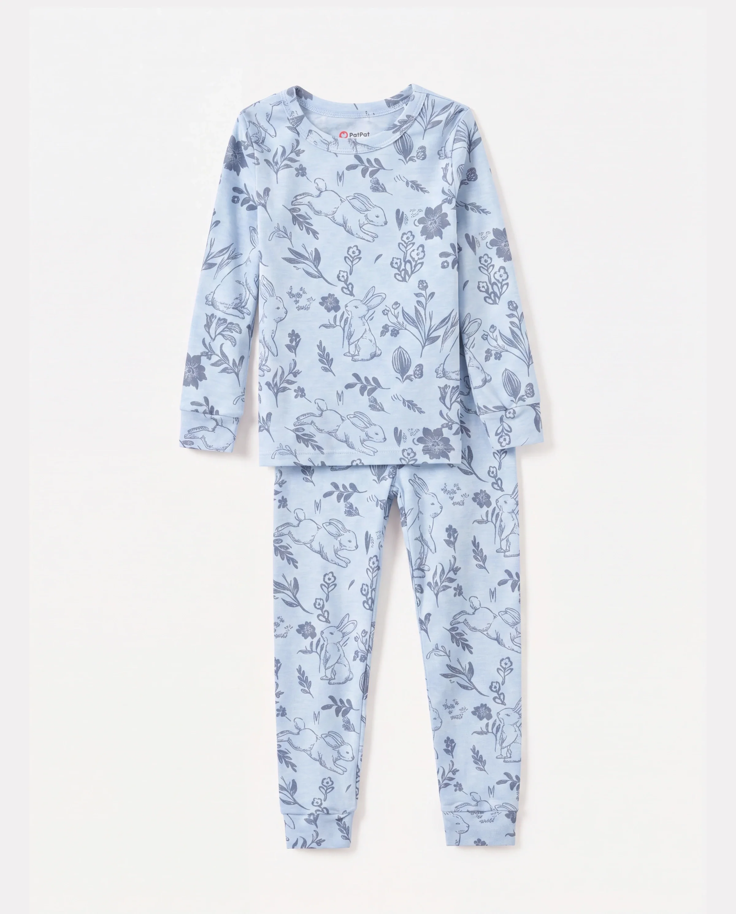 Toddler / Kids 2-piece Pajamas With Animal Print ( Snug-Fitting ) Blue - Image 6