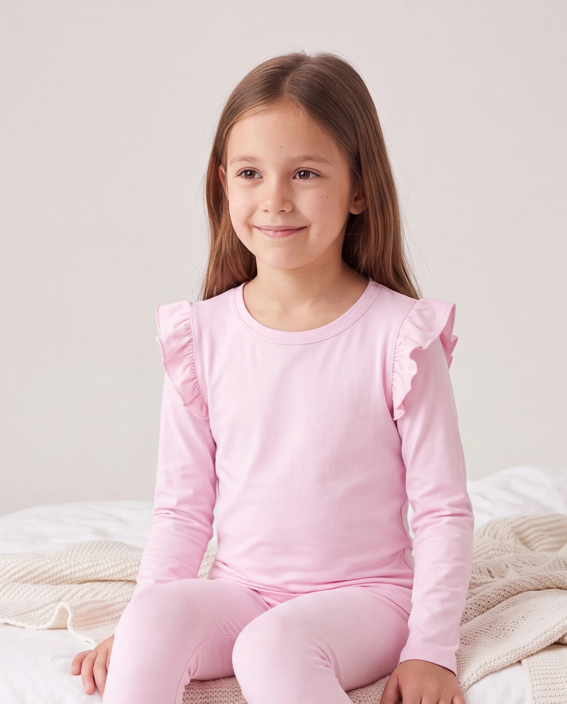 Toddler / Kids Halloween Pajamas With Childlike Print (1-Piece Snug-Fitting ) Pink - Image 3
