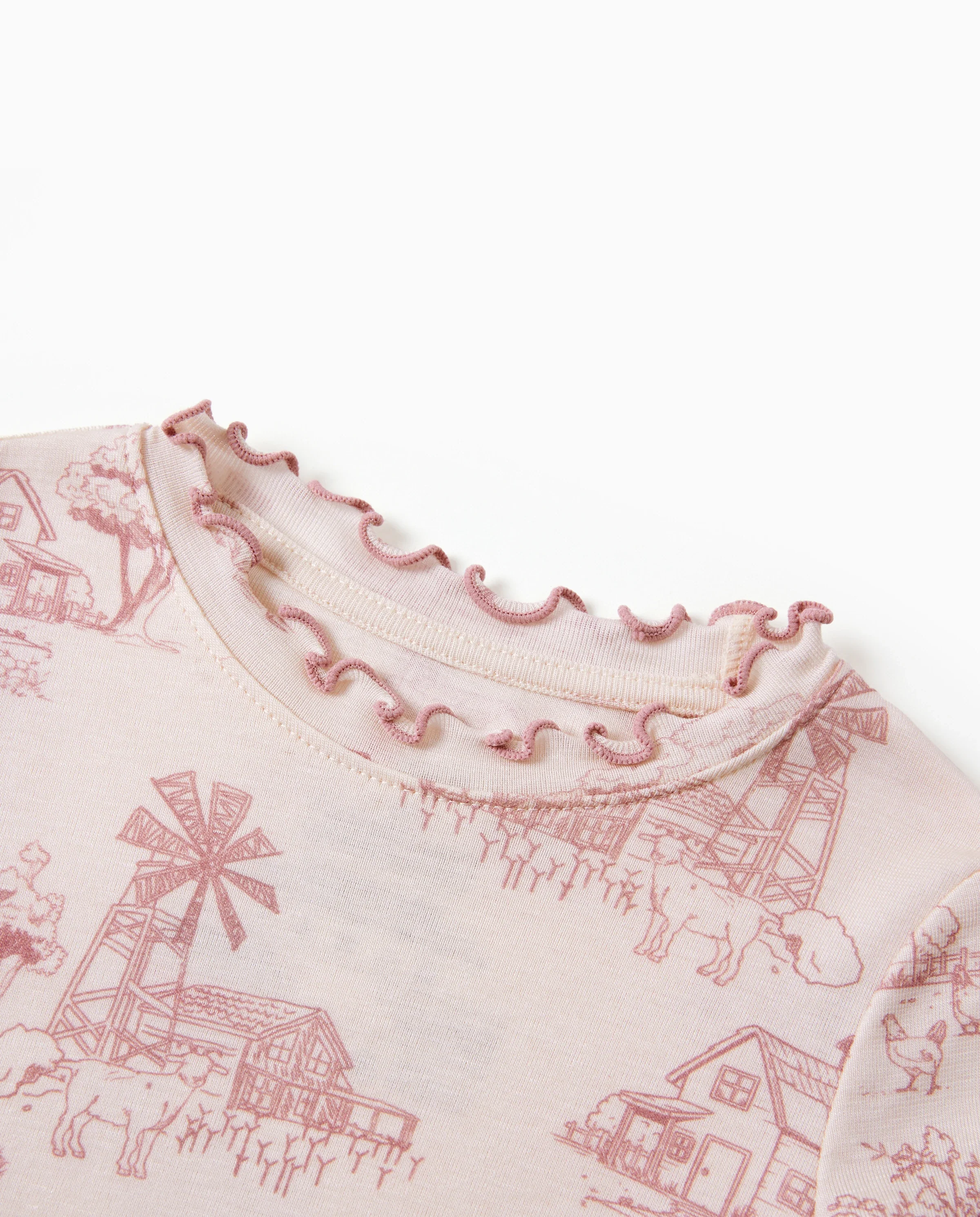 Toddler / Kids Pajamas 2-piece Pajama Set with Soft Tencel Lyocell Wool Blend (Snug-Fitting ) Light Pink - Image 5