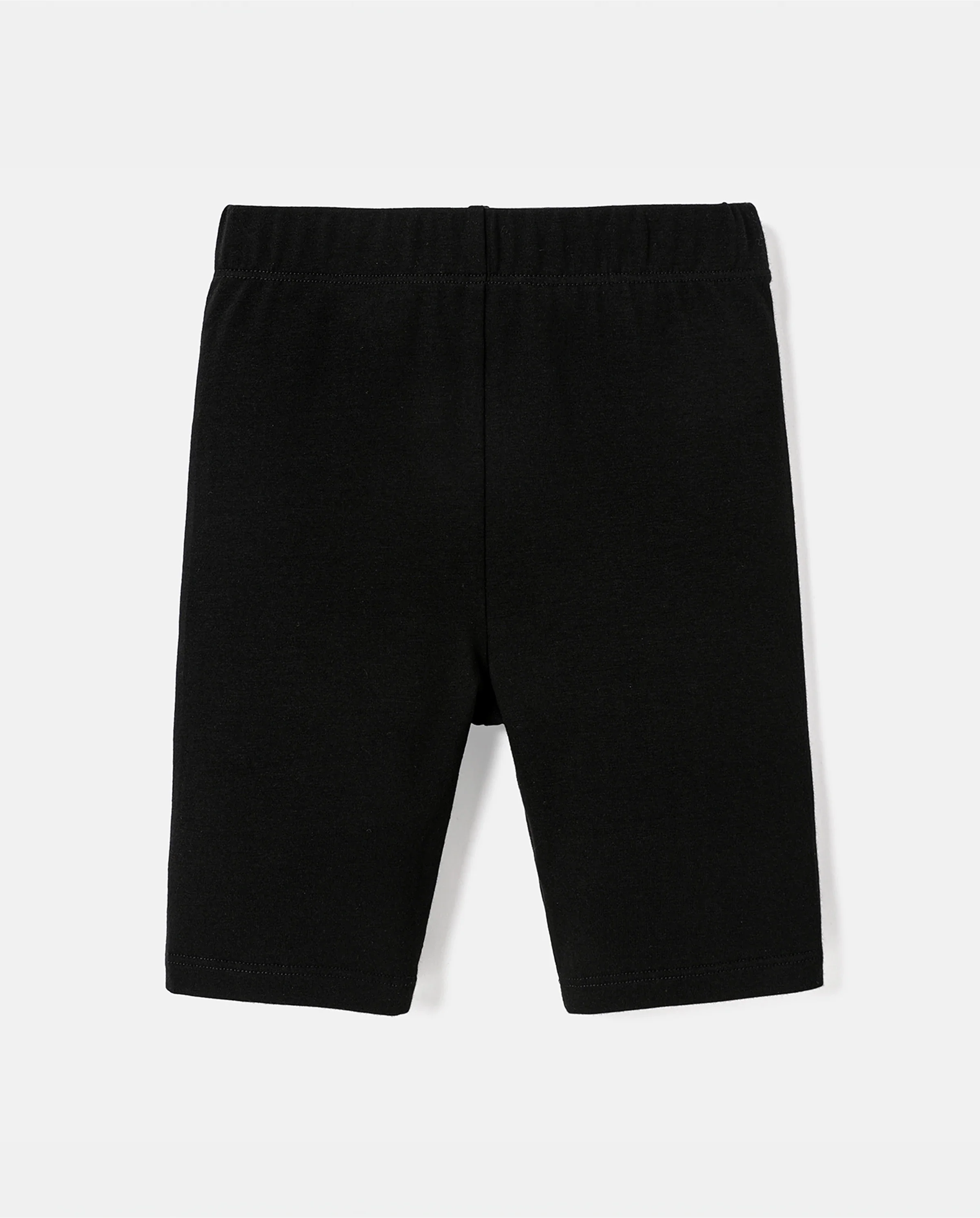 Toddler/Kid Girl Solid Color Cotton Leggings Shorts Black - Image 4