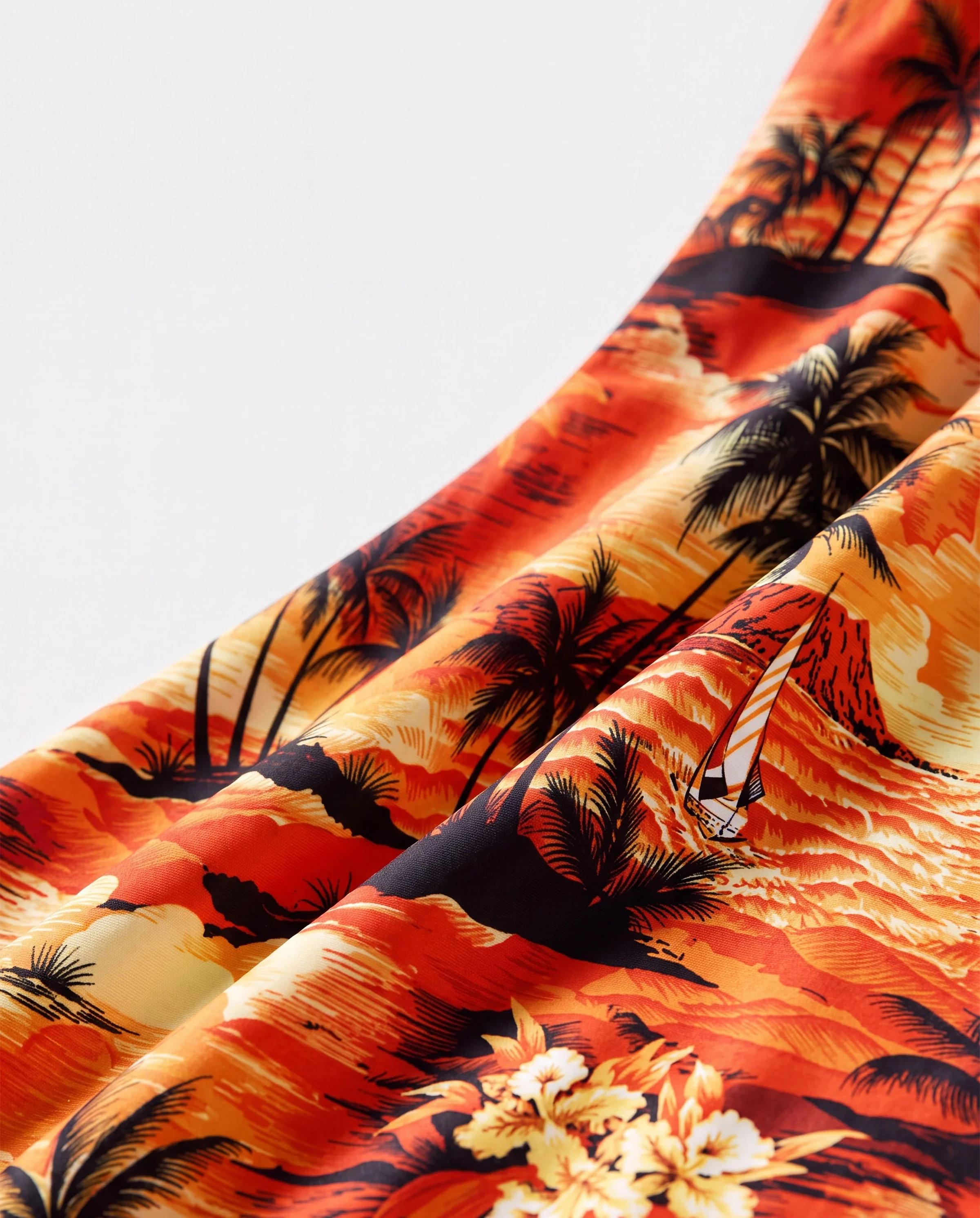 Tropical Hawaiian Swimsuits for Family Matching Swimwear Orange - Image 6